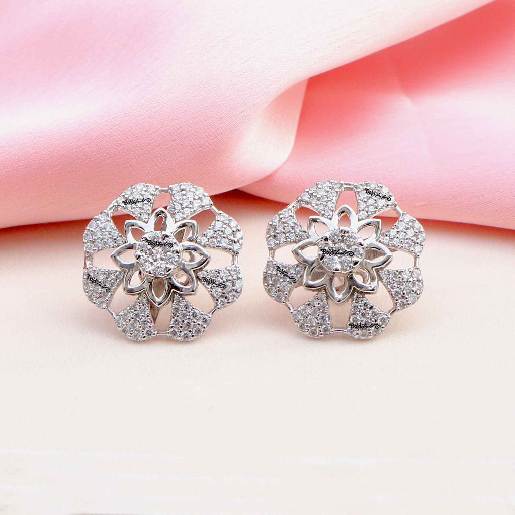 Buy Big Natural Diamond Cluster Earrings, 14k 18k Solid Gold Star Burst Ear  Studs, Evening Gown Red Carpet Jewellery, Statement Bridal Earrings Online  in India - Etsy